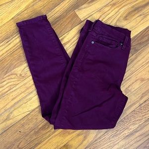 Gap Petite True Skinny Eggplant Pants 6/28